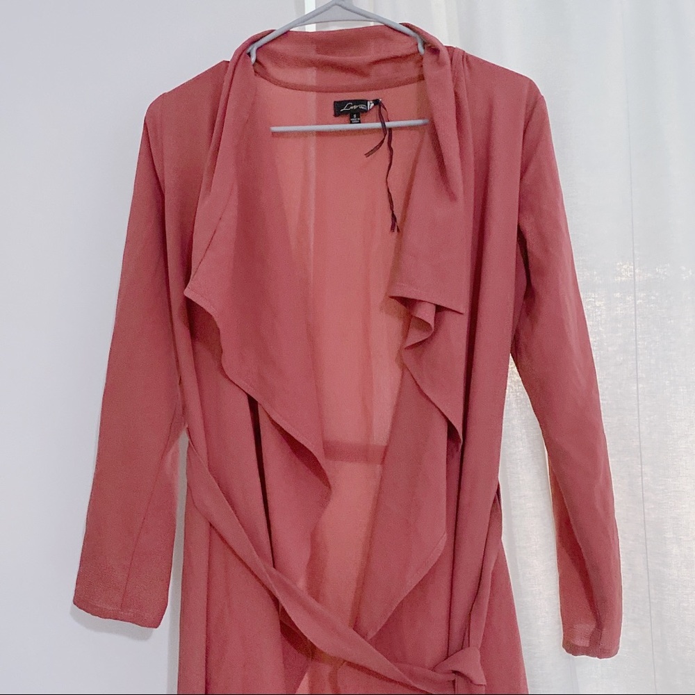 Pink duster jacket - Picture 3 of 5